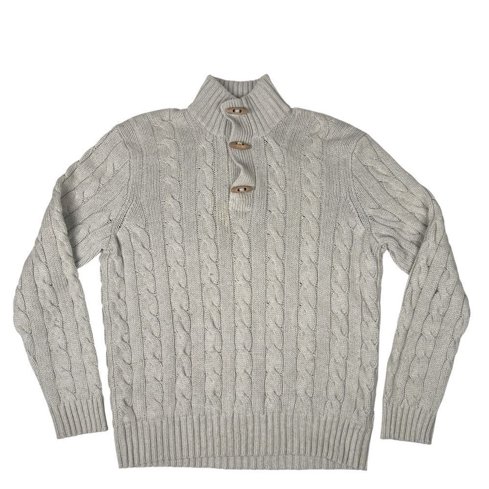Vintage 90's Polo Ralph Lauren Cable Knit Sweater 100% Silk
